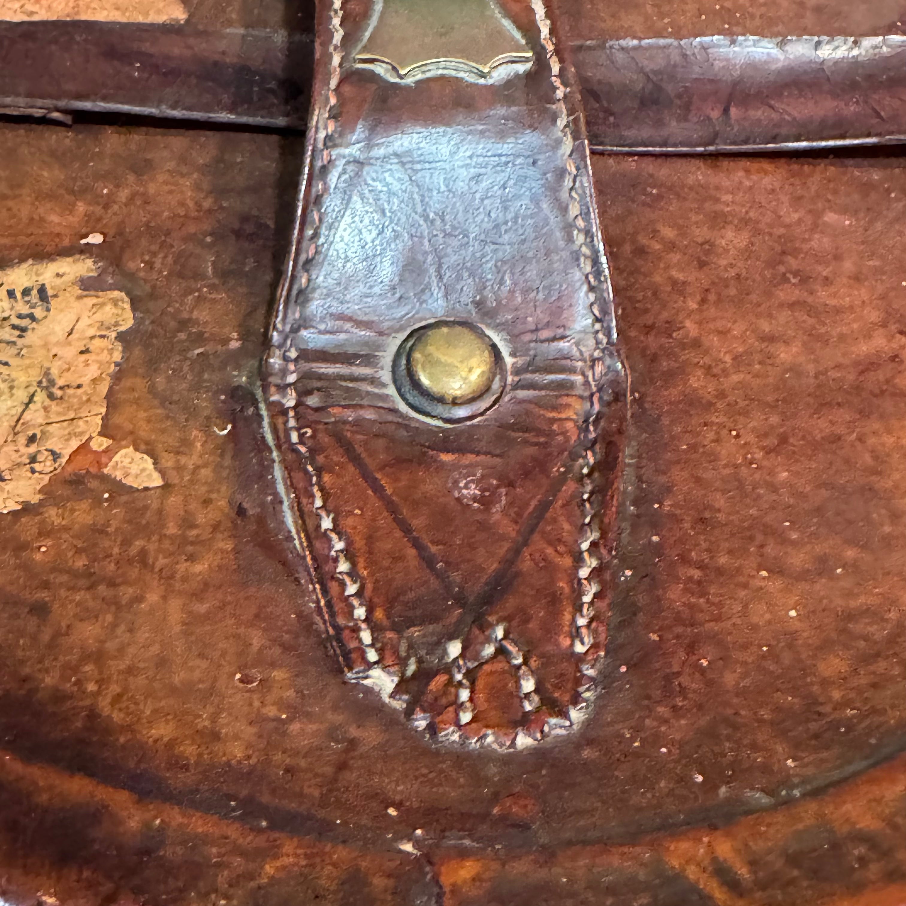 Antique Scottish P.D. Purves Silk Top Hat with Original Leather Travel Case & Key – Edinburgh c. 1890