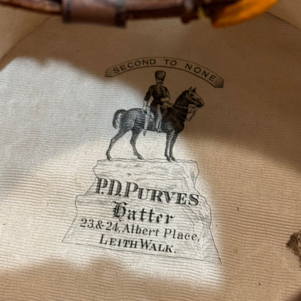 Antique Scottish P.D. Purves Silk Top Hat with Original Leather Travel Case & Key – Edinburgh c. 1890