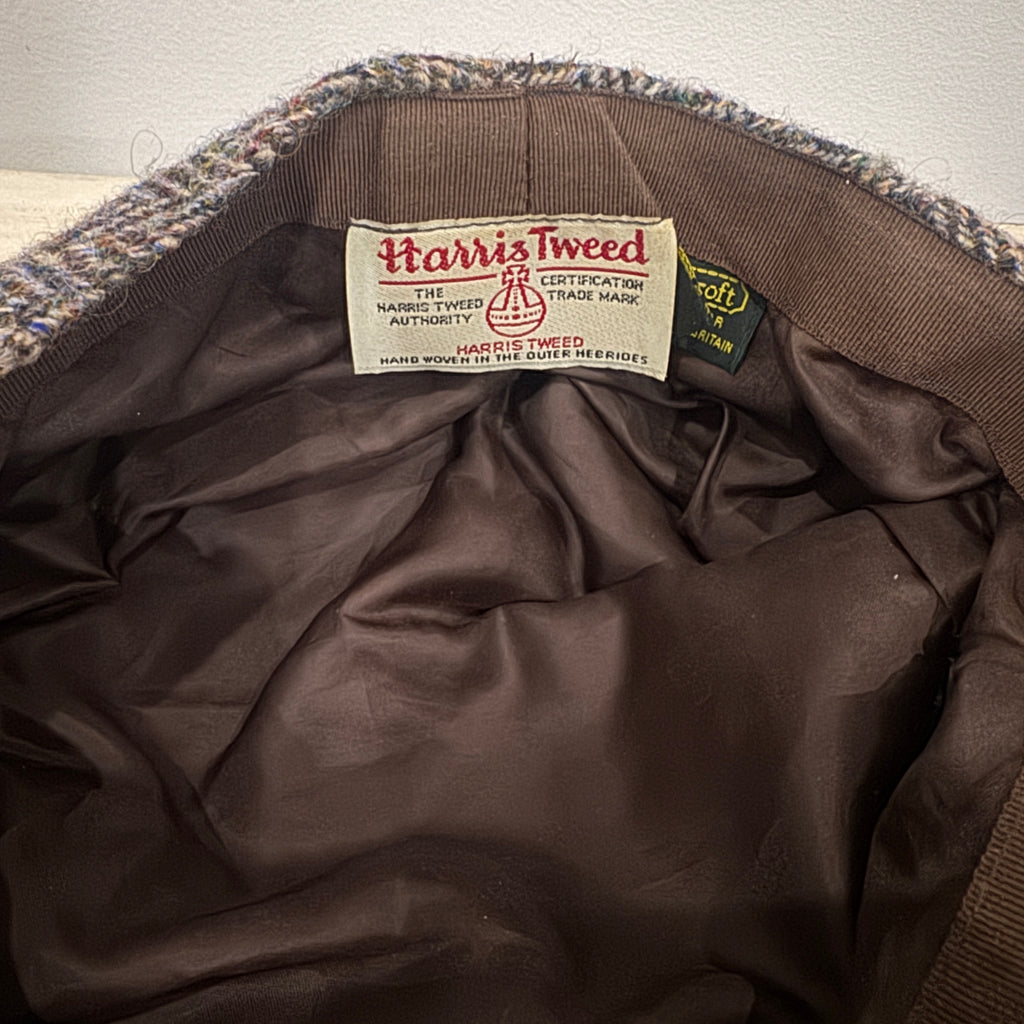 Vintage Harris Tweed Flat Cap