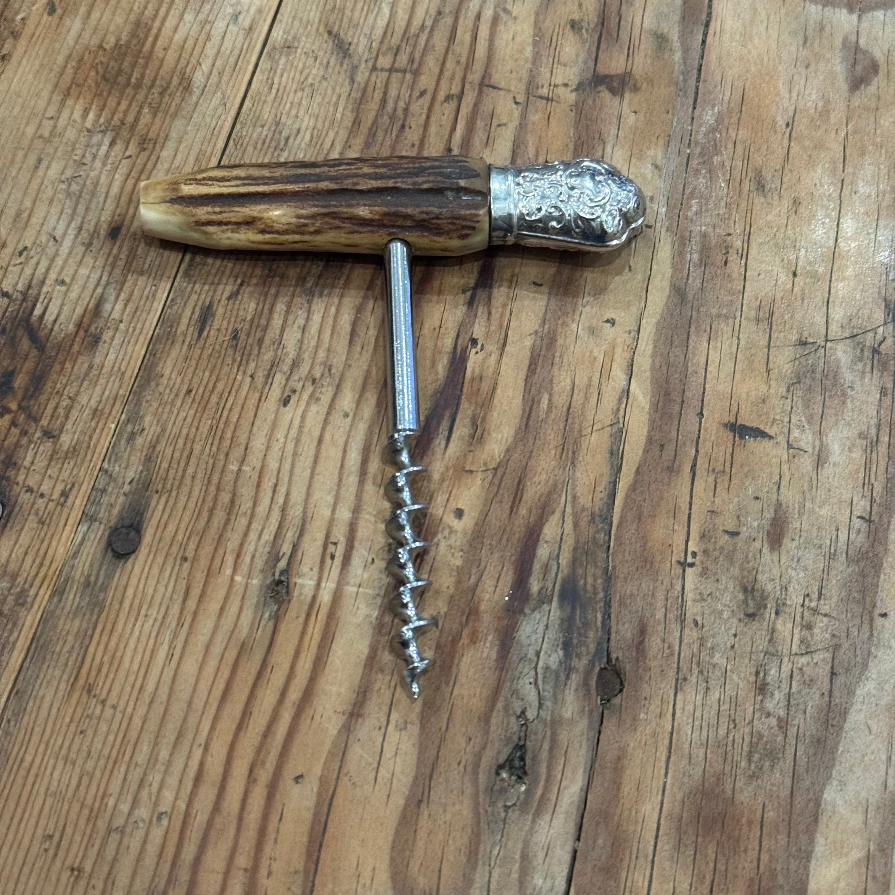 Ornate Silver Corkscrew