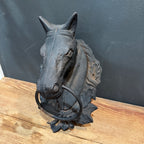 Cast Iron Horse Head Hitching Ring Wall Mount