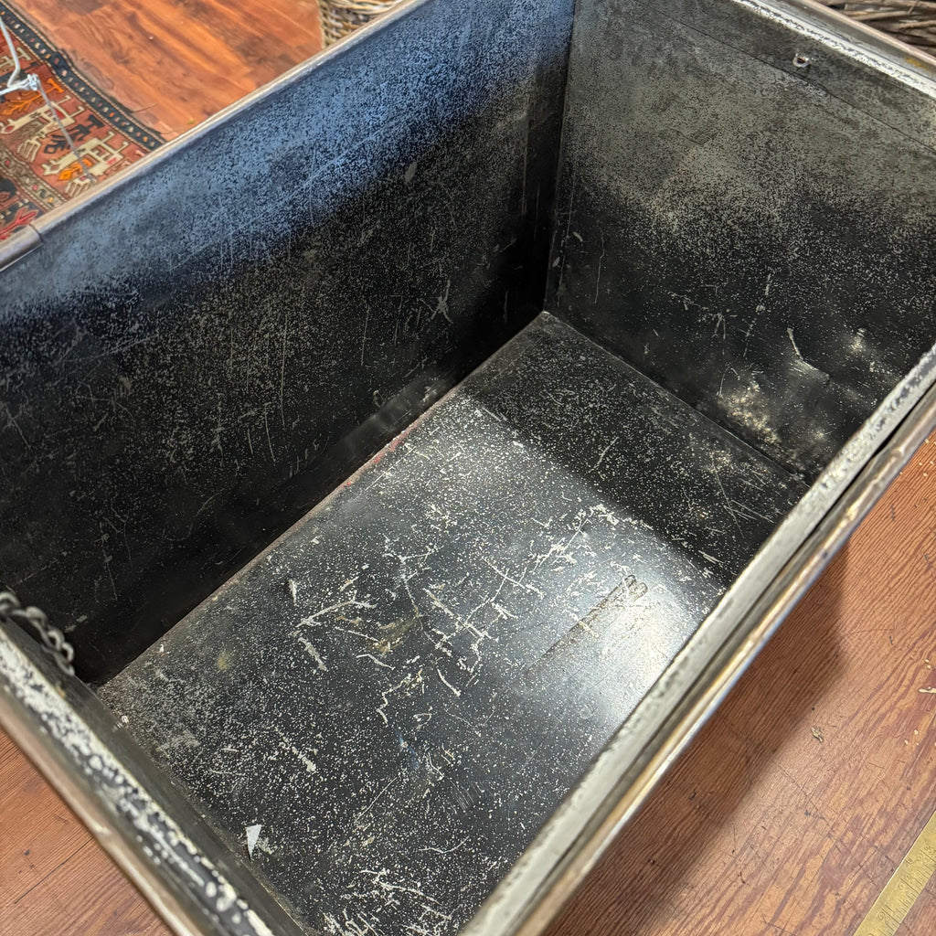 Vintage Copper and Brass Storage Bin