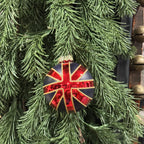 Union Jack Glass Ornament