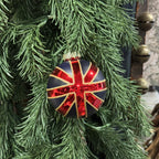 Union Jack Glass Ornament