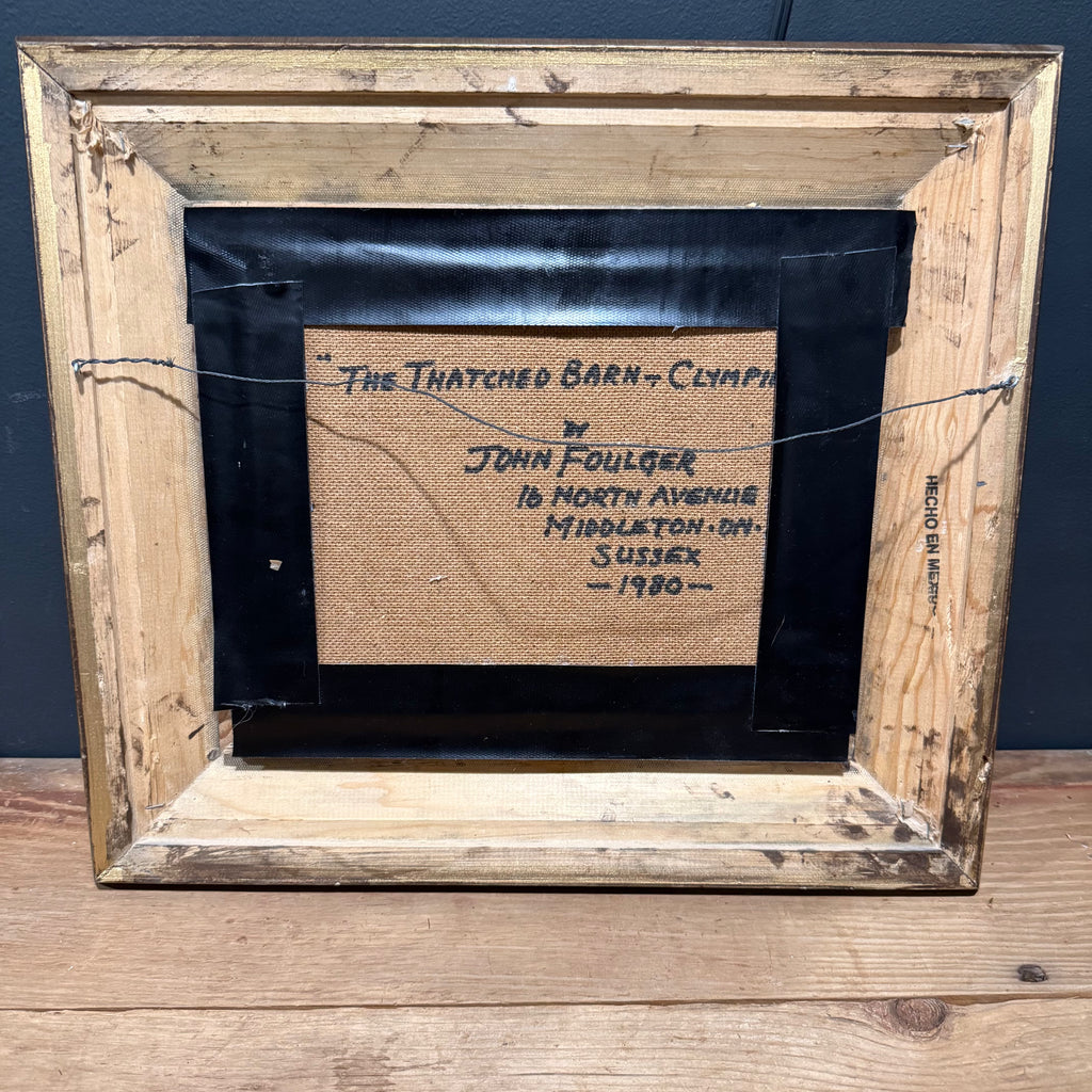 The Thatched Barn by John Foulger Framed