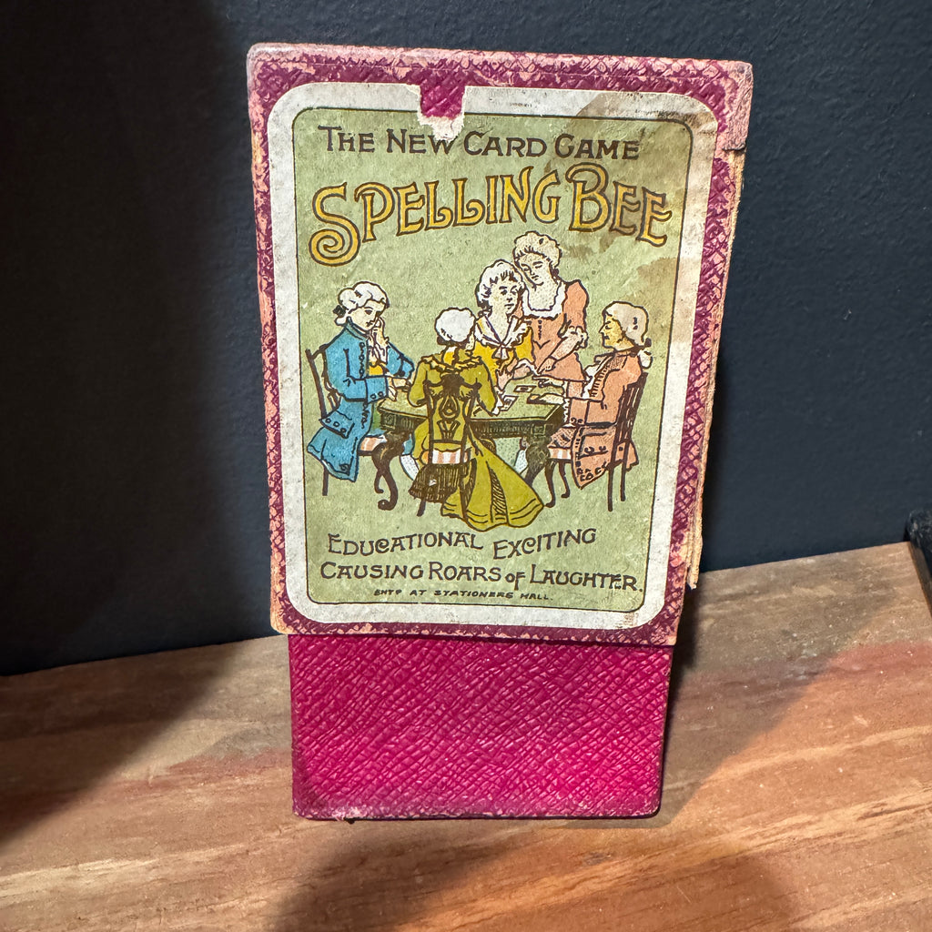 Antique Spelling Bee Educational Card Game, c. 1900–1915