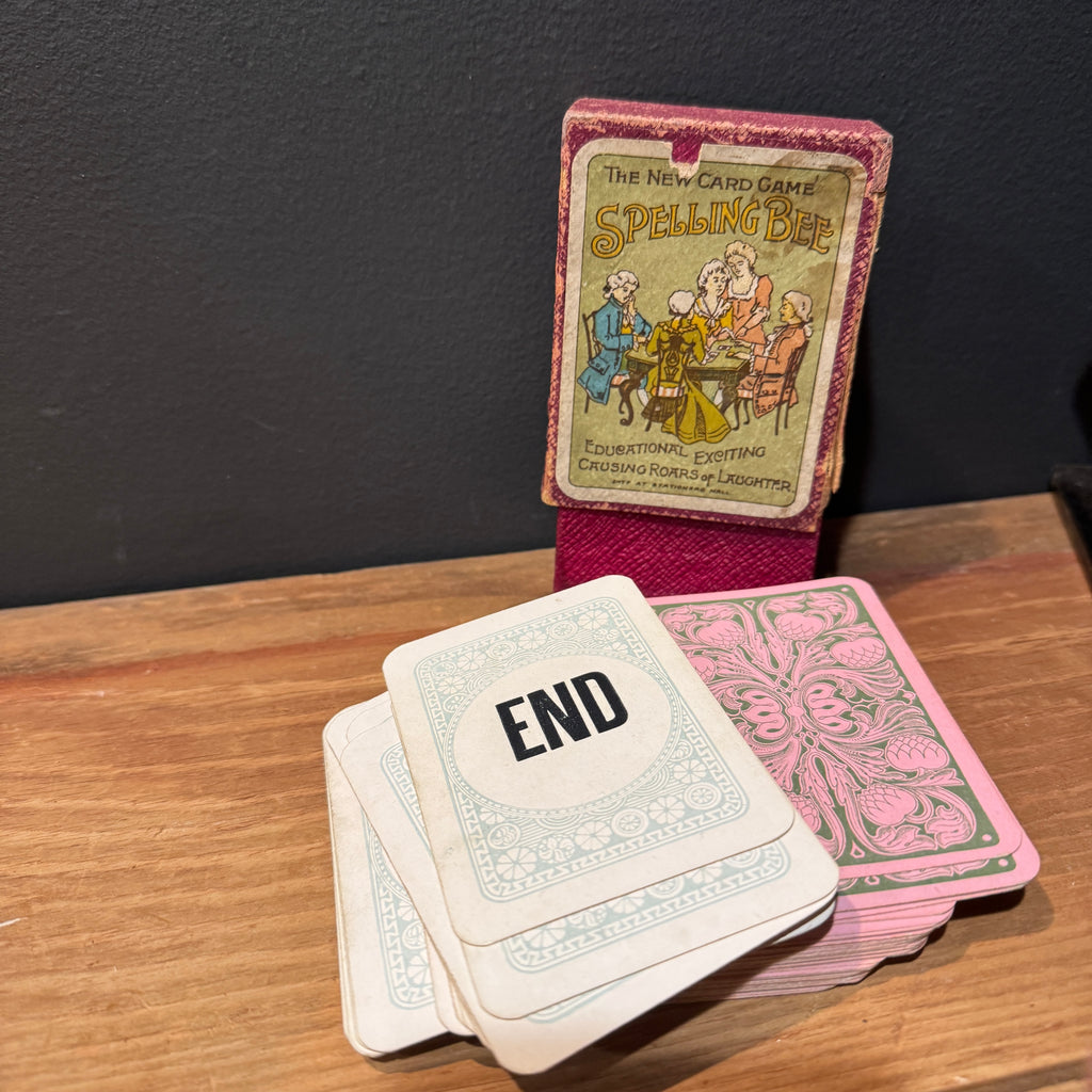 Antique Spelling Bee Educational Card Game, c. 1900–1915