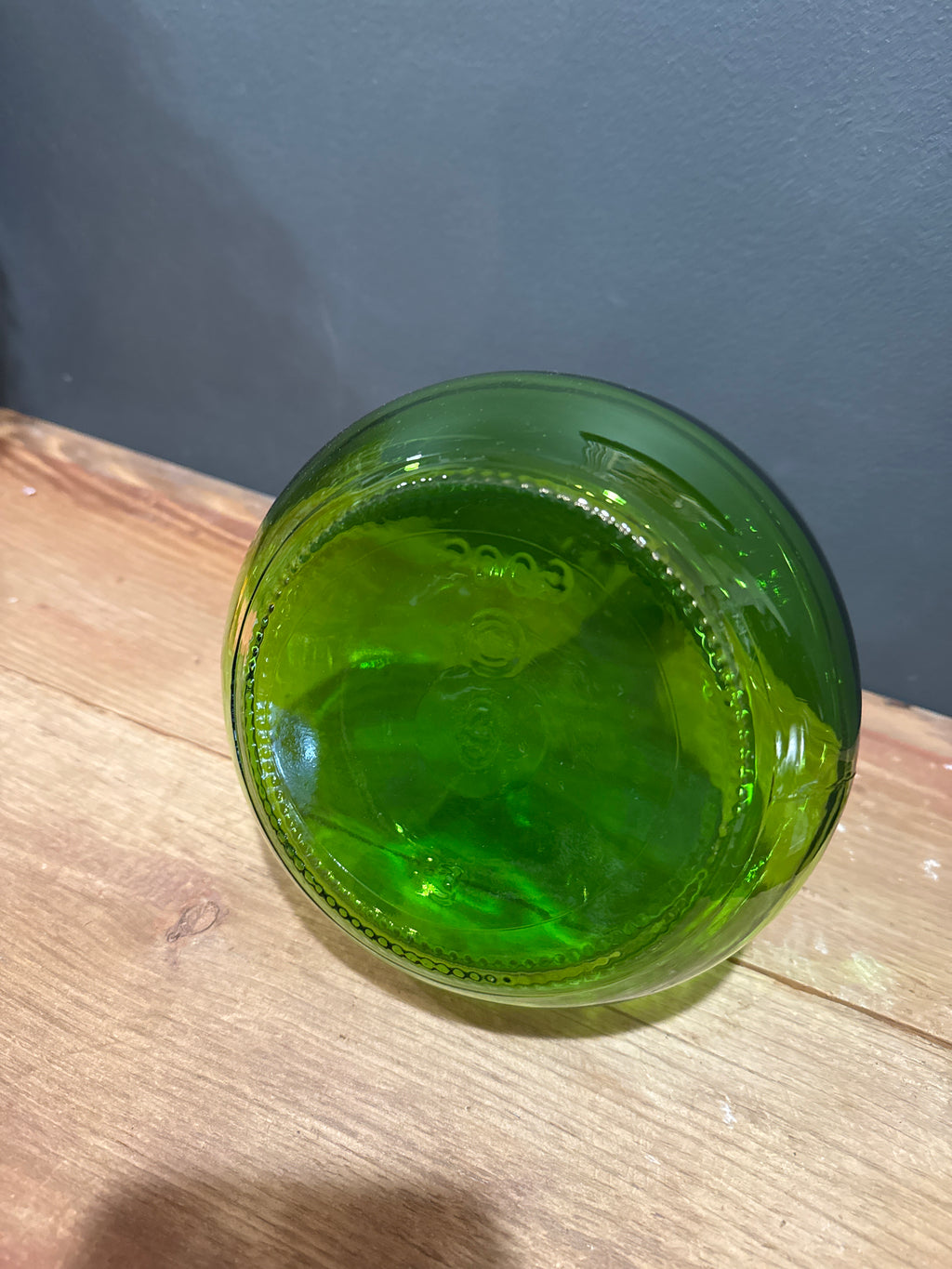 Emerald Green Glass Decanter