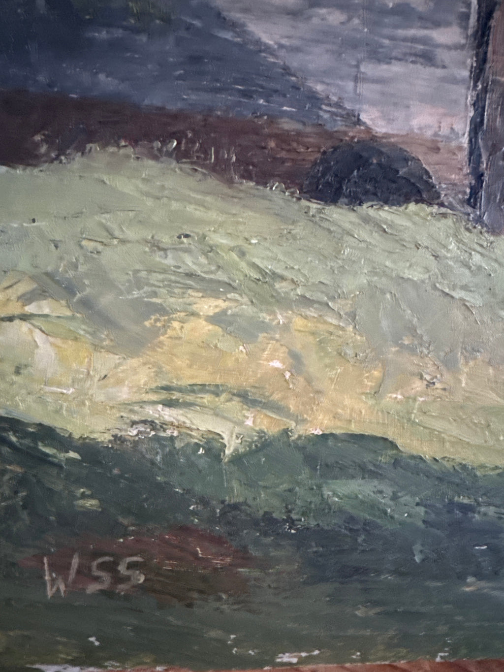 English Countryside Mill Oil Painting