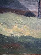 English Countryside Mill Oil Painting