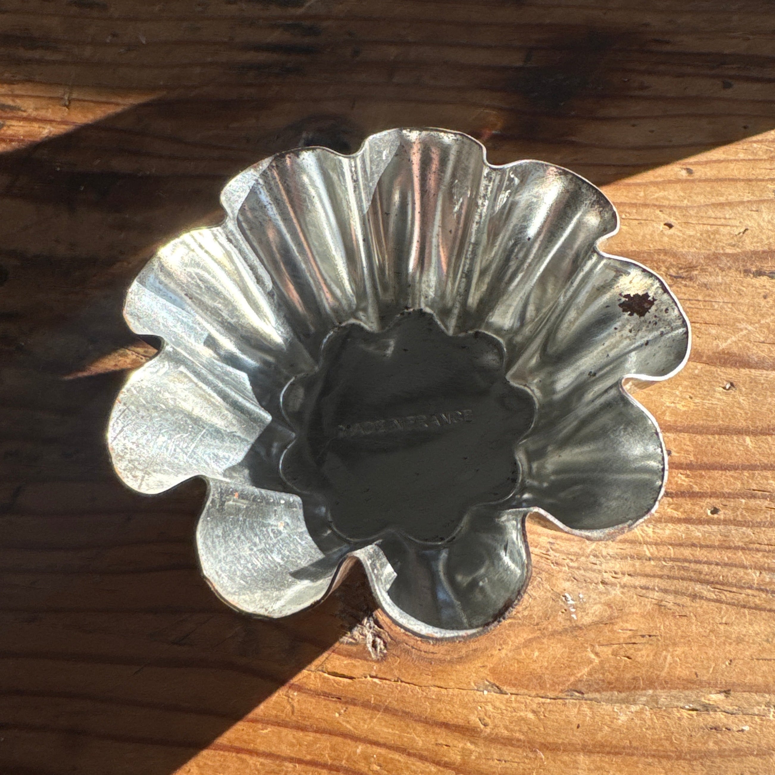 Vintage French Fluted Tin Baking Molds (set of 9)