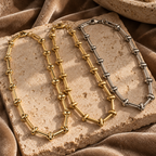 Entwined Knotted Link Necklace