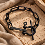 Matte Black Industrial Pavé Bracelet