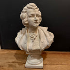Classical Mozart Bust in Plaster