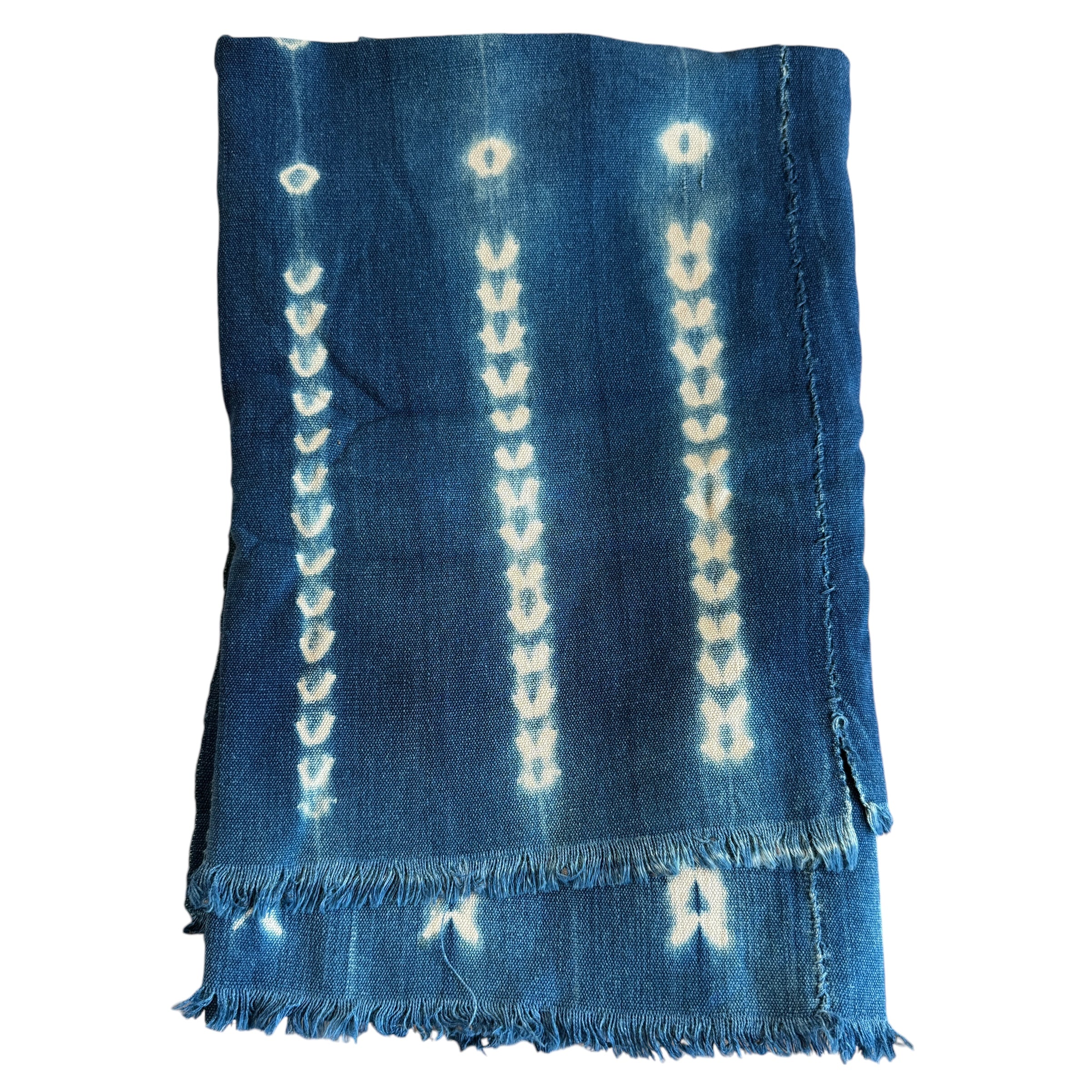 Hand-Dyed Indigo Textile Throw