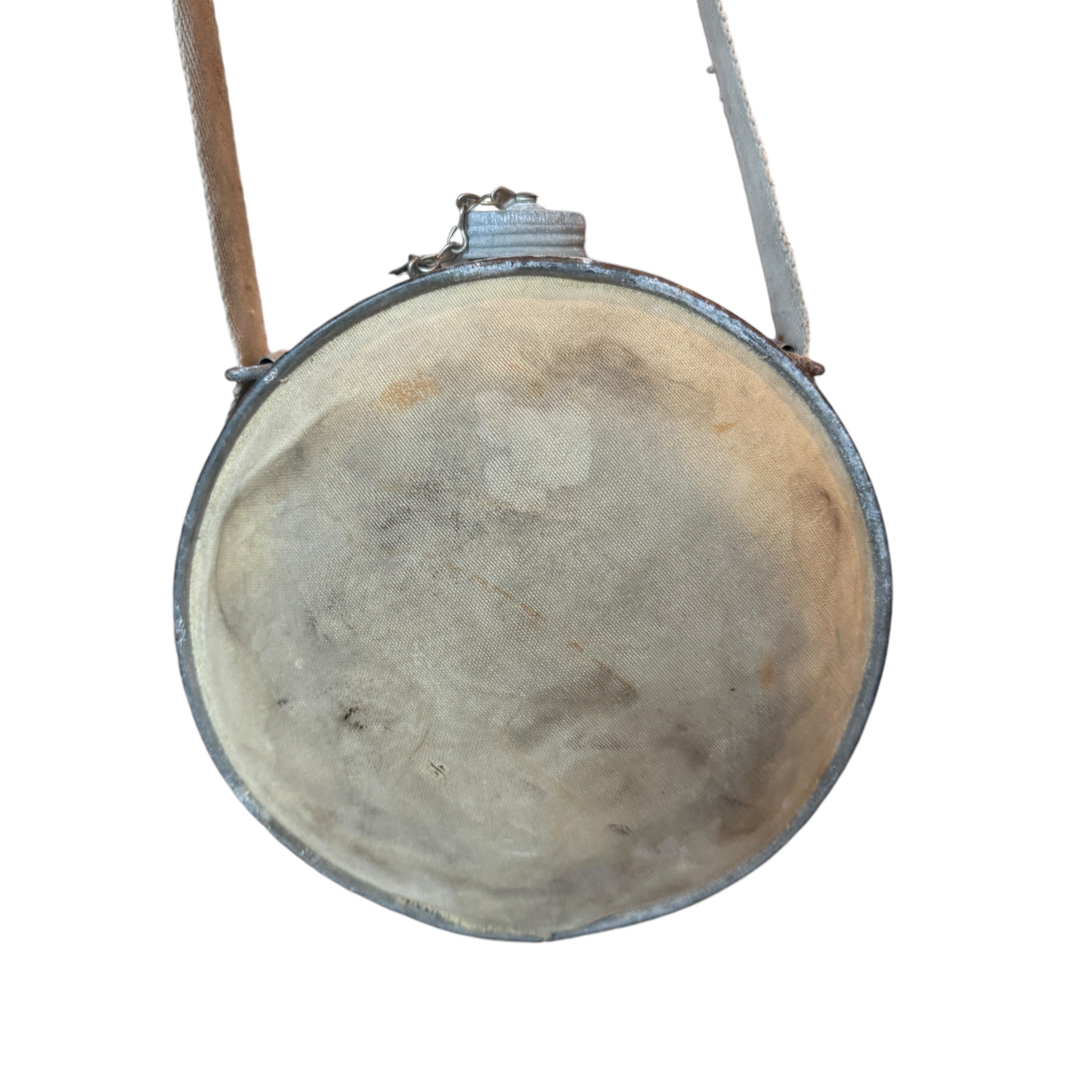 Vintage Canvas-Covered Field Canteen