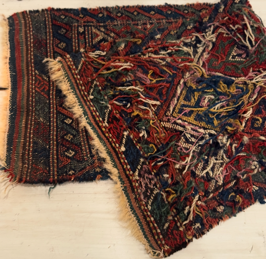 Antique Persian Wool Mat