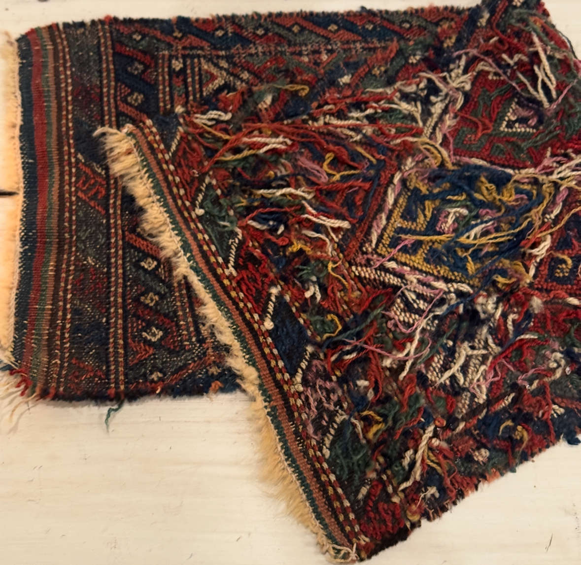 Antique Persian Wool Mat