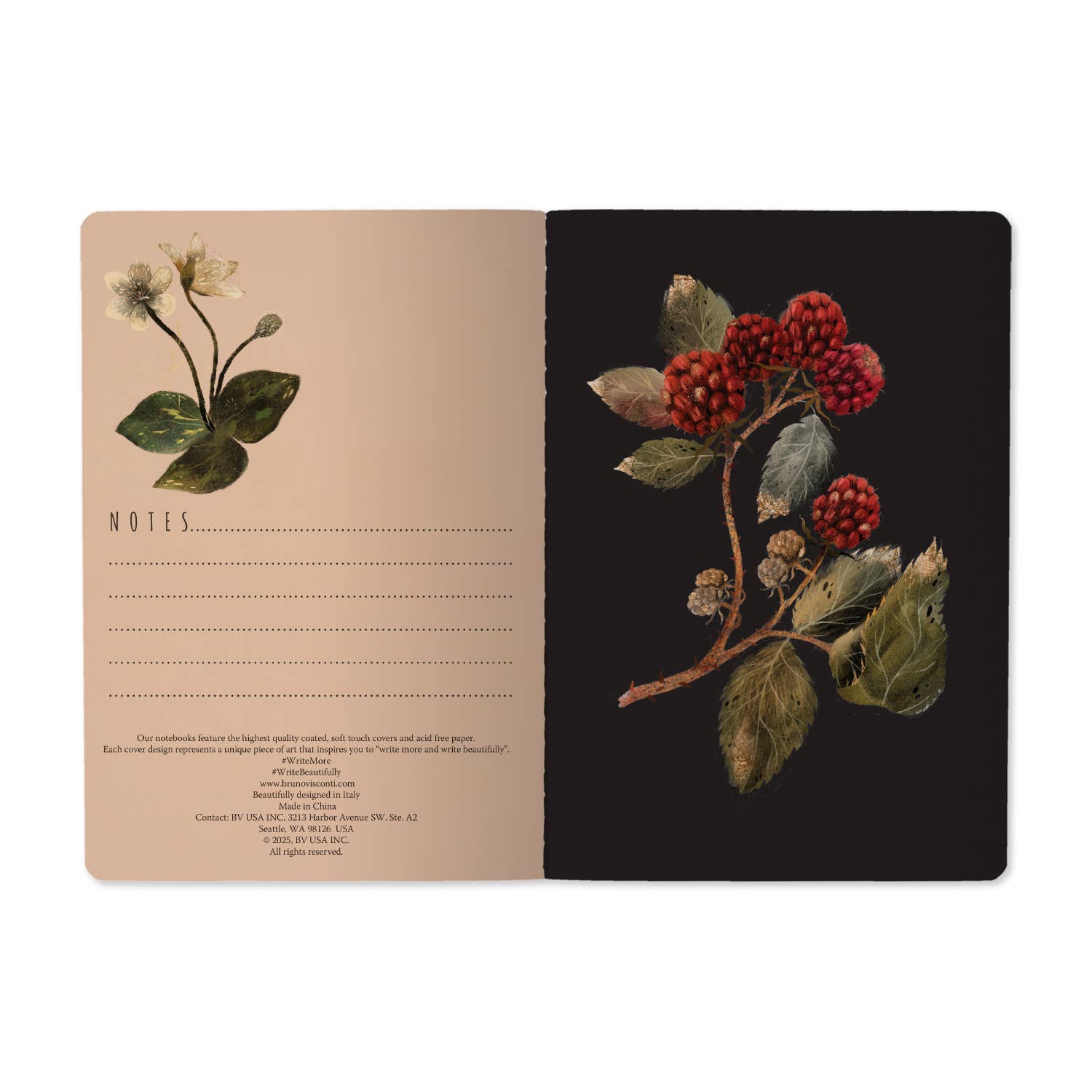 A5 Notebook - Forest Sparrows 