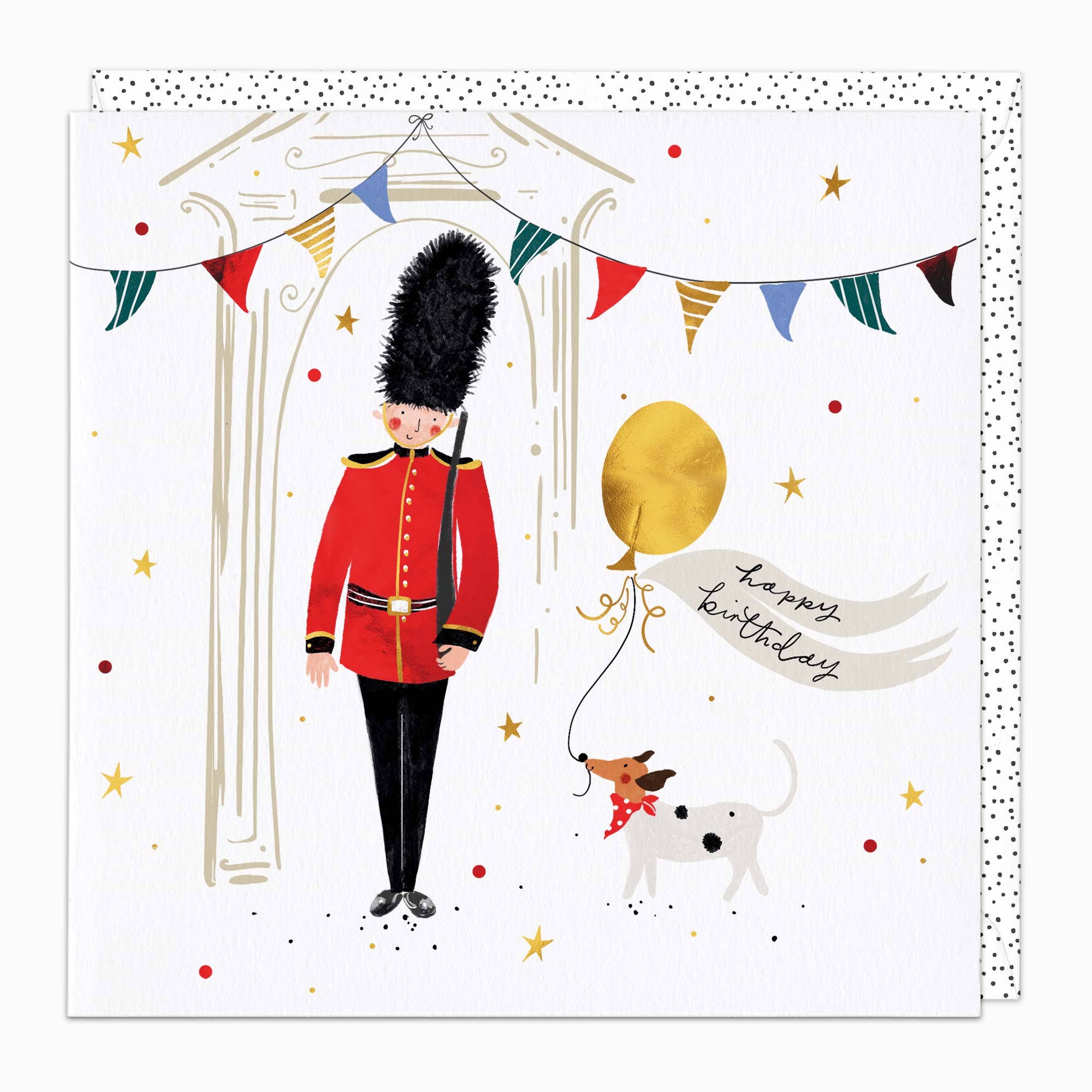 Soldiers & Pup Birthday Card