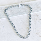 Chunky Matte Gold Rolo Necklace