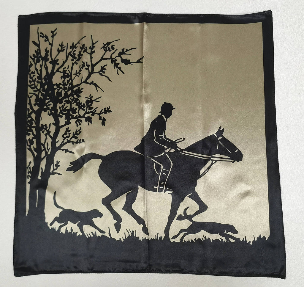 Fox Hunting Satin Scarf