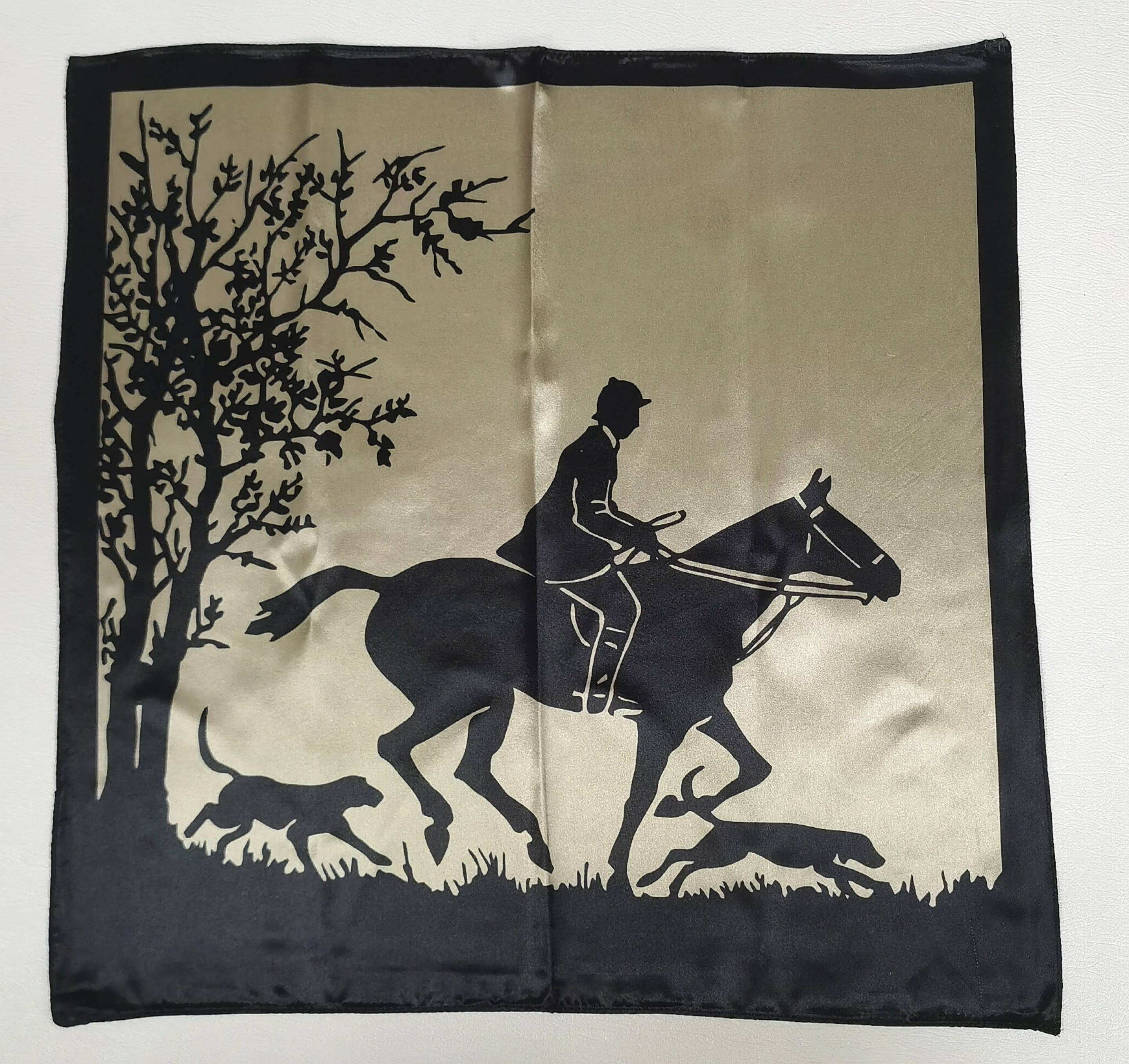 Fox Hunting Satin Scarf