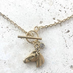Horse Head Toggle Necklace