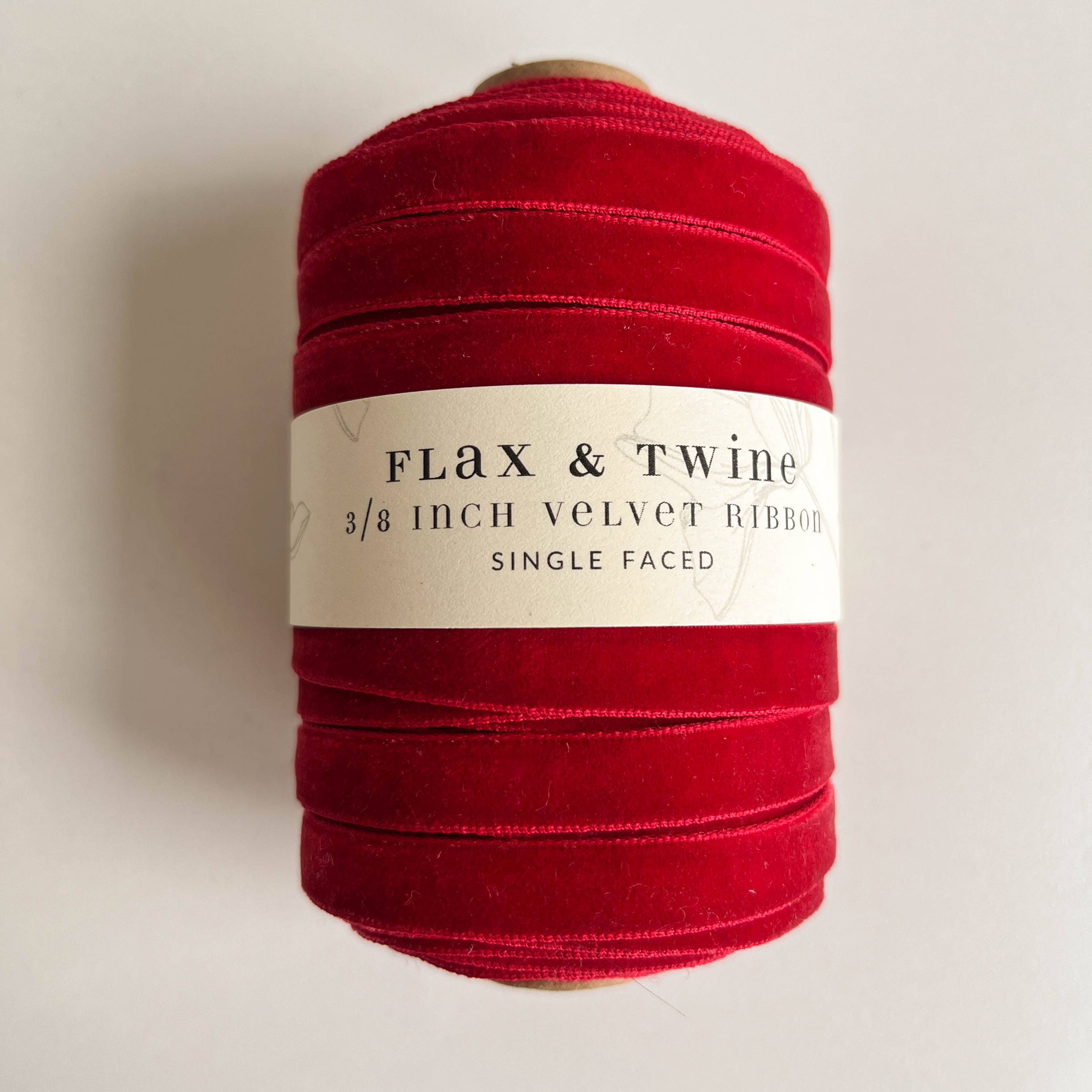 3/8" Velvet Ribbon - 30 yards