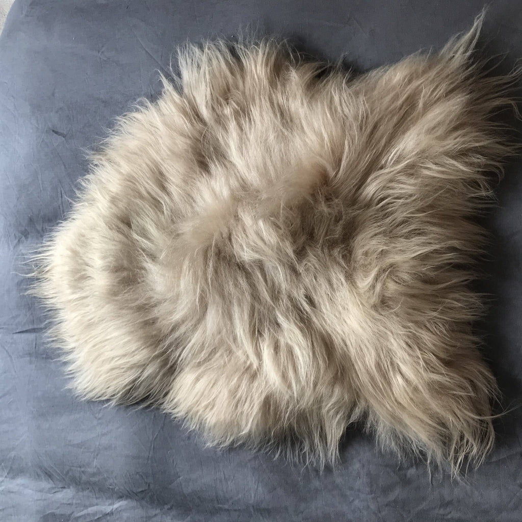 Honey Gold Icelandic Longhair Sheepskin Rug Throw Hide