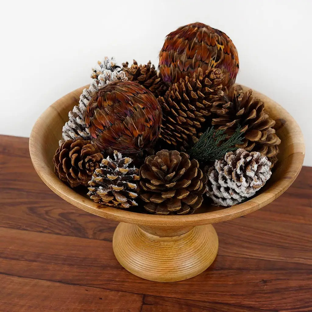Dark Ringneck Feather Ornament - 3" Ball