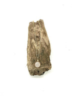 Necklace Queen Elizabeth,Double Sided Bezel,Paper Clip Chain