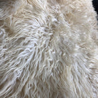 Icelandic Curly White Natural Sheepskin