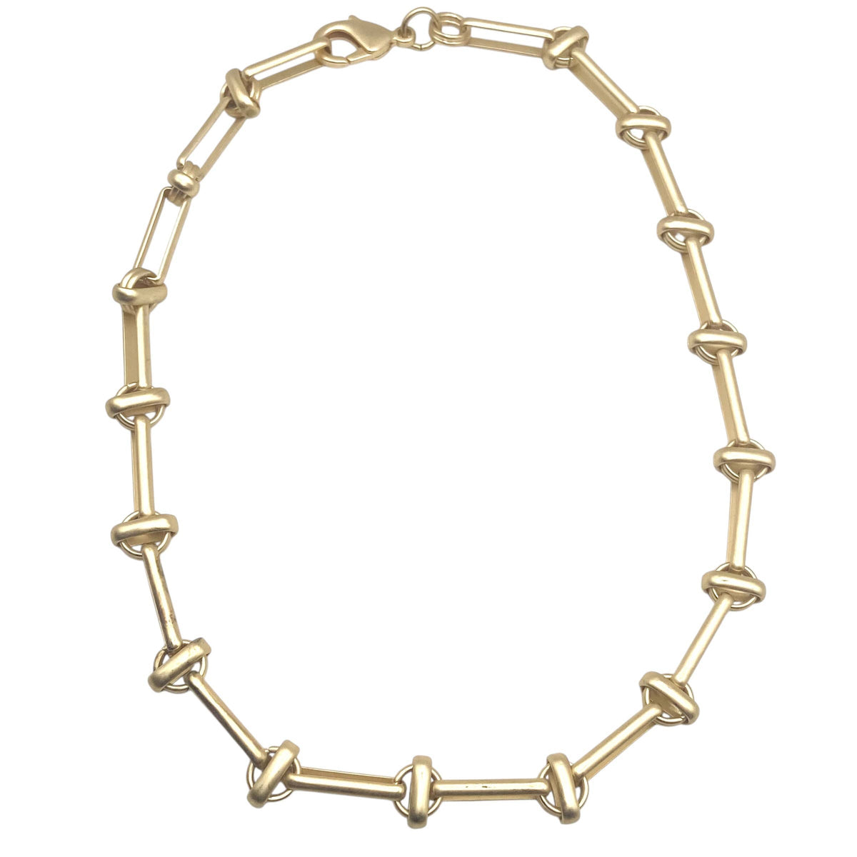 Entwined Knotted Link Necklace