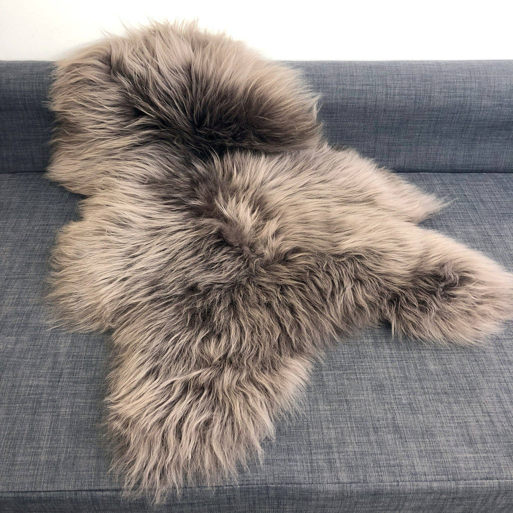Icelandic Sheepskin Rug Taupe Medium