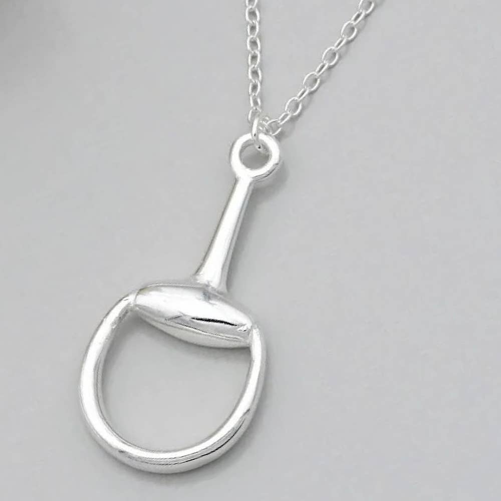 Snaffle Bit Equestrian Necklace