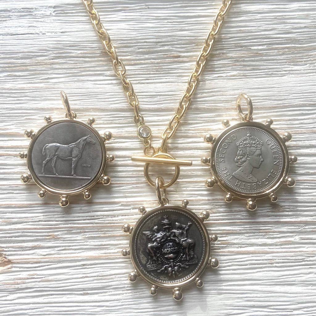 French Medallion Necklace