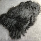 Icelandic Natural Black Undyed Sheepskin Rug