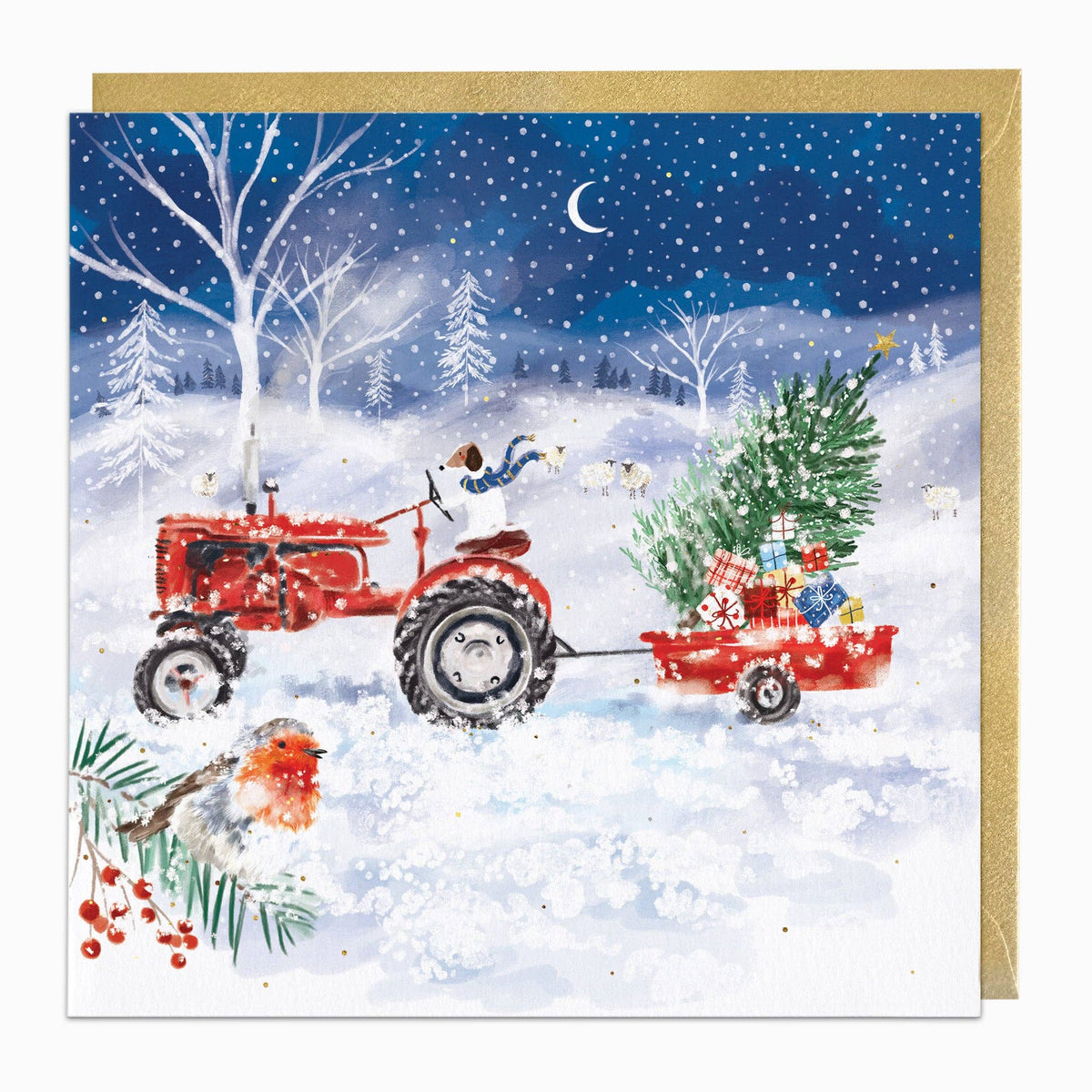 Tractor Travels Christmas Card