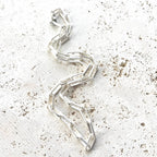 Paperclip Layering Necklace Matte Silver