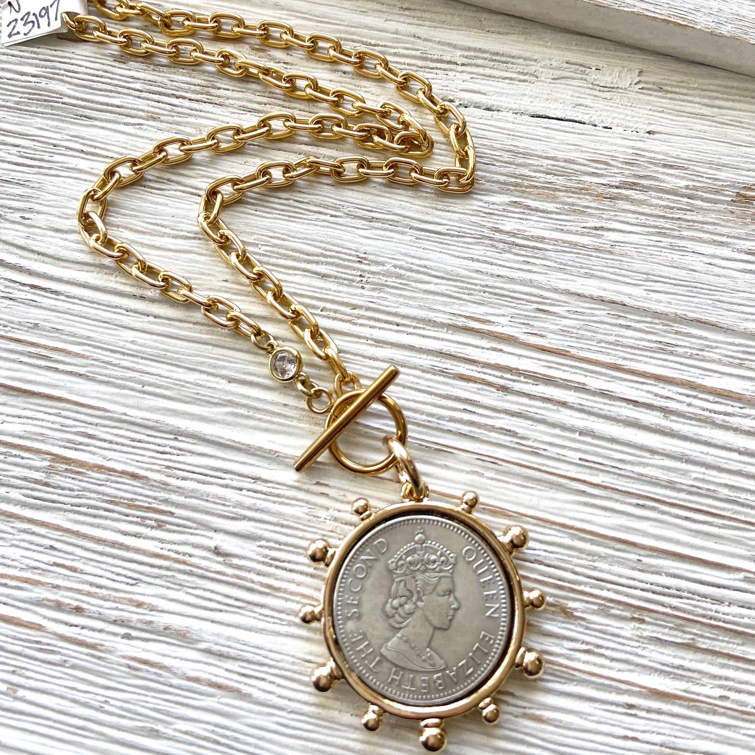 French Medallion Necklace