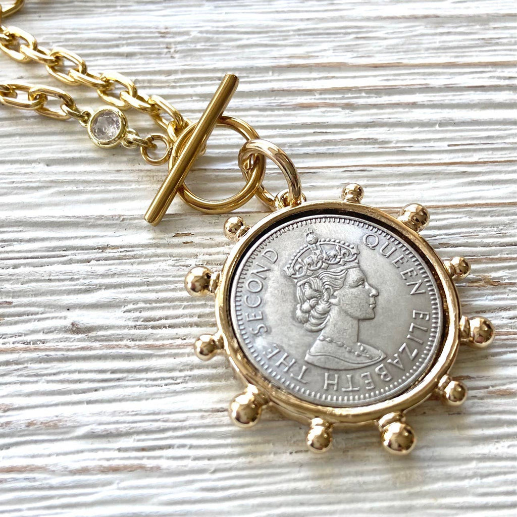 French Medallion Necklace
