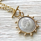 French Medallion Necklace