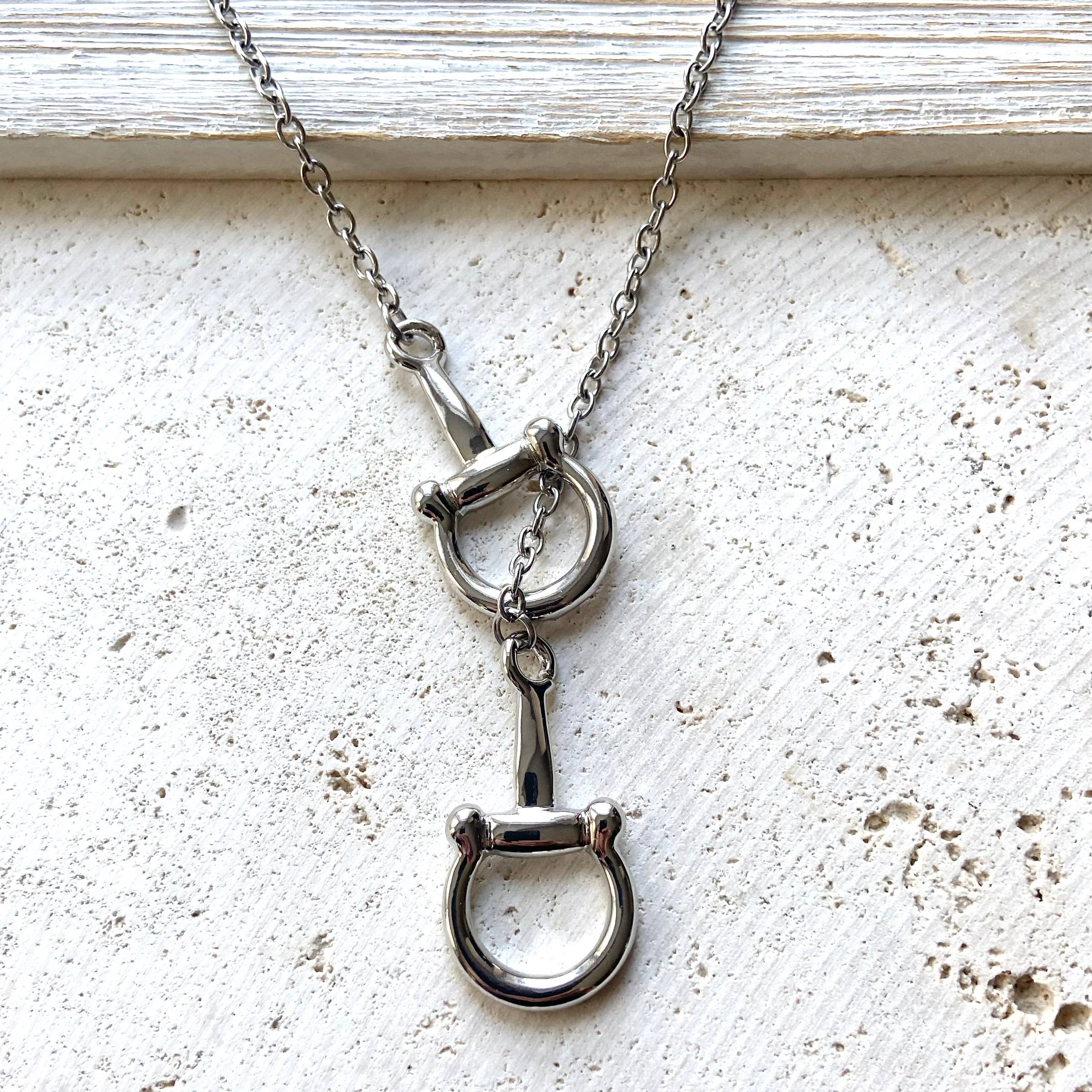 Horse bit necklace