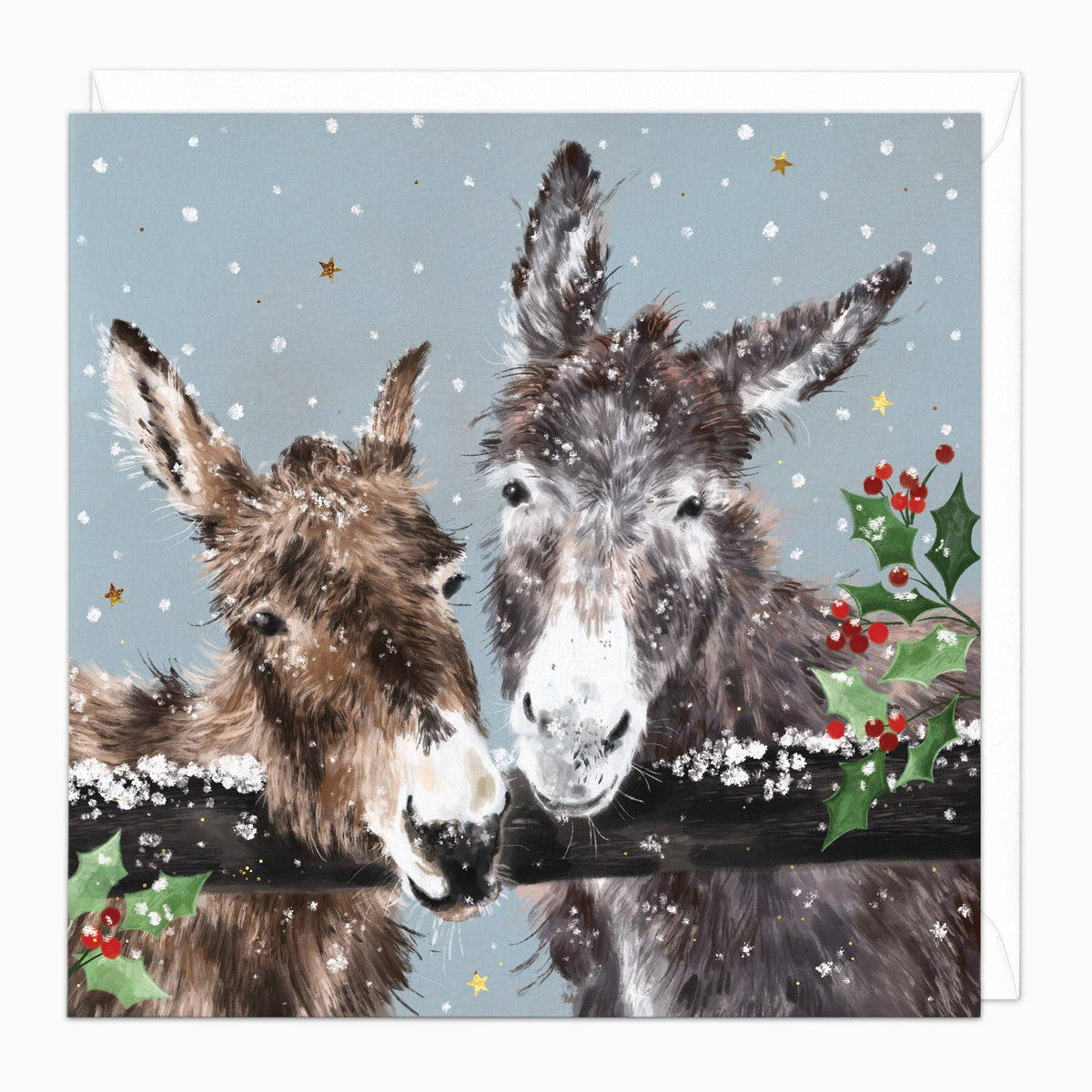 Donkey Friends Christmas Card