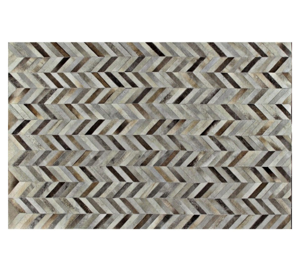 Chevron Cowhide Rug 6' x 8'