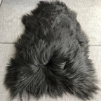 Icelandic Natural Black Undyed Sheepskin Rug
