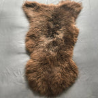 Natural British Brown Sheepskin Rug Large