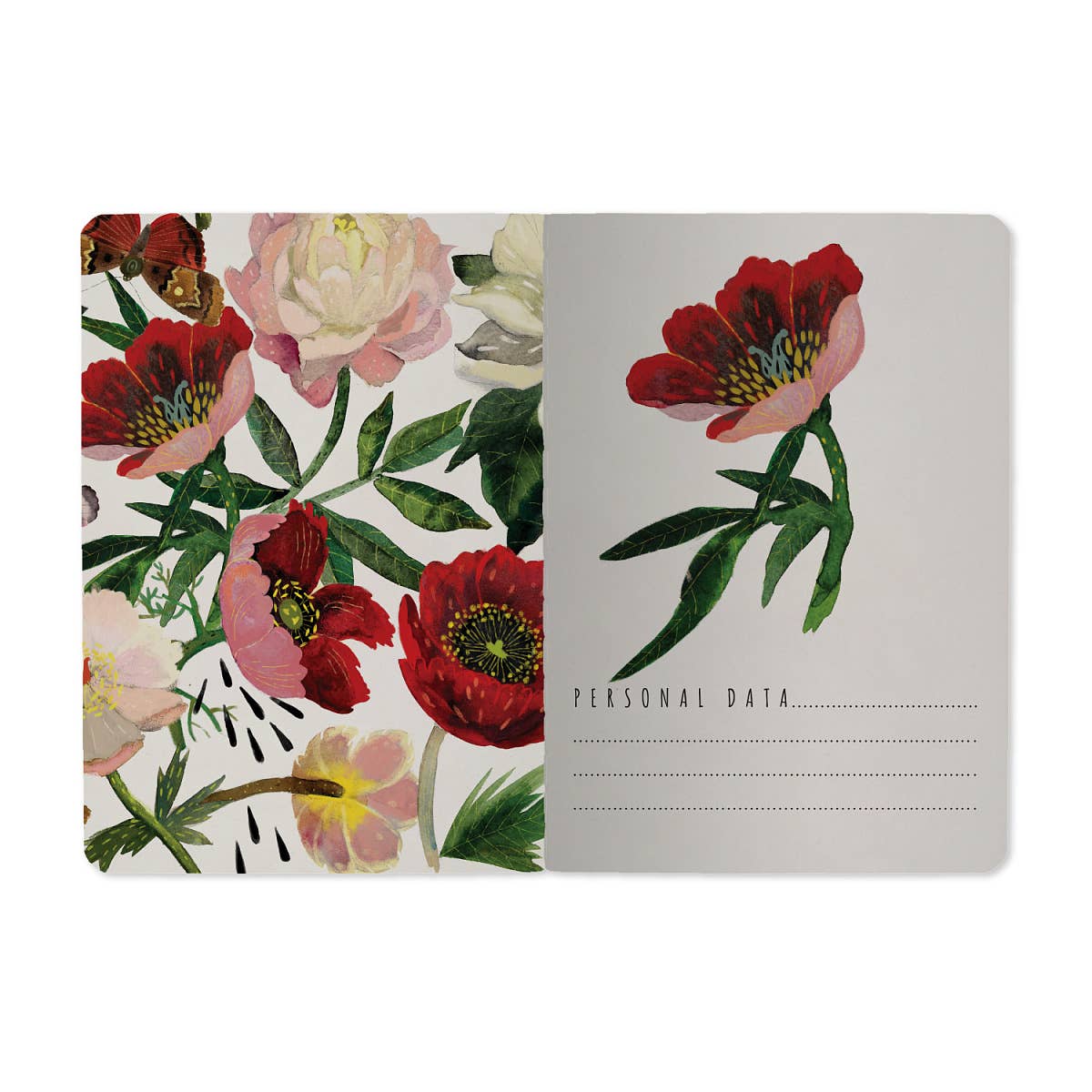 Peonies A6 Passport Notebook