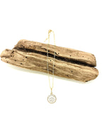Necklace Queen Elizabeth,Double Sided Bezel,Paper Clip Chain